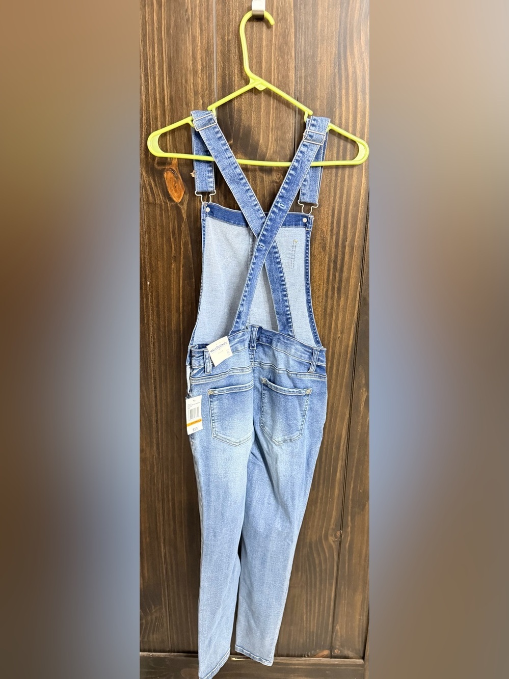 NWT-Wallflower Denim Cropped Overalls-Size: Small - Picture 7 of 8